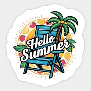 Hello summer and happy day Sticker